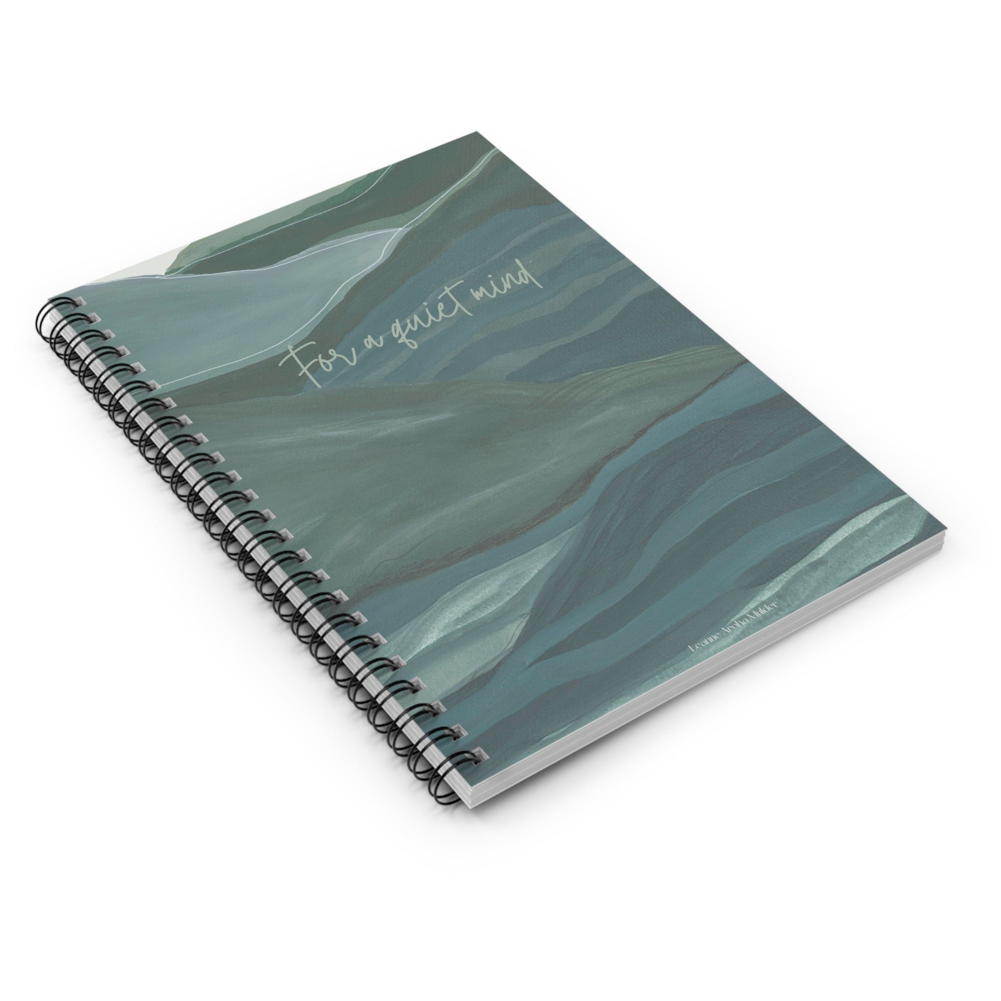 For a Quiet Mind - Love is the Land artwork - Spiral Bound Journal